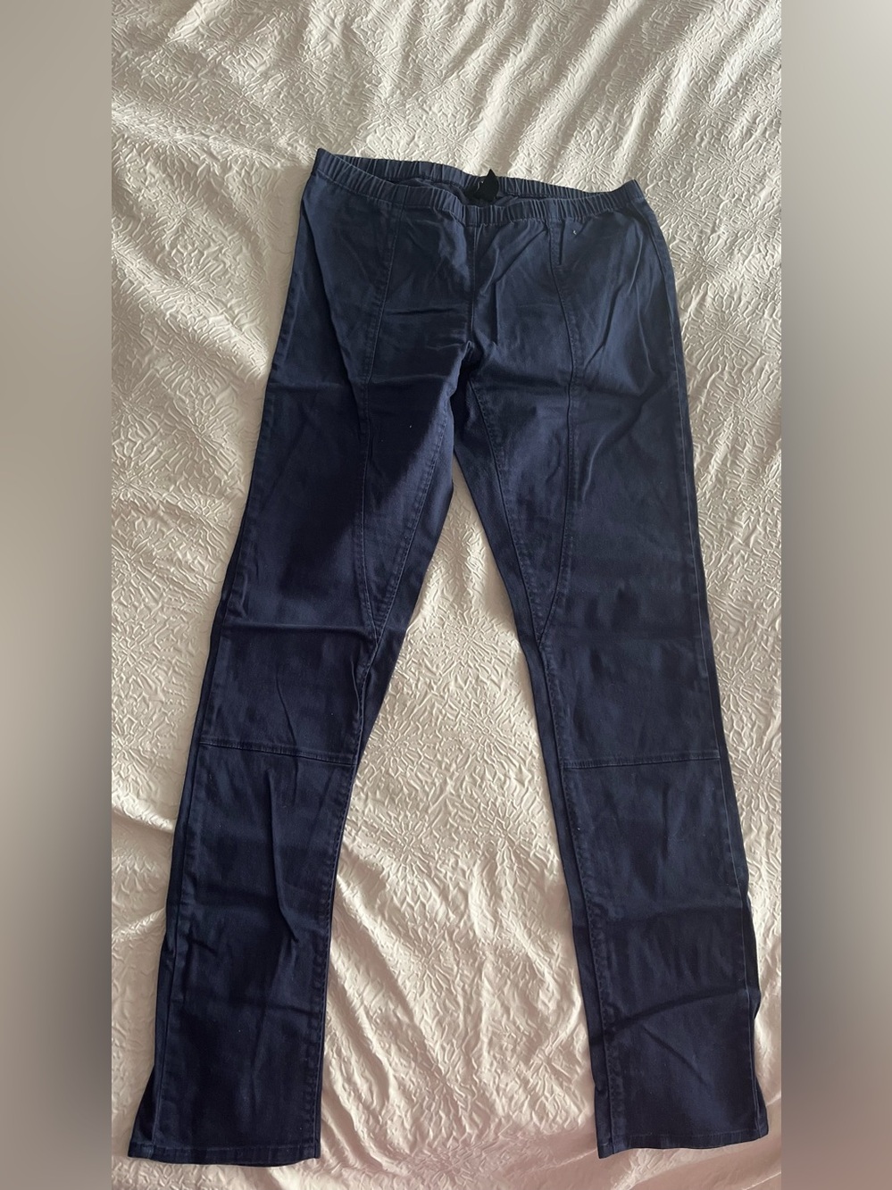 H&M Dark Navy Elastic Waist Ponte Leggings/Pants